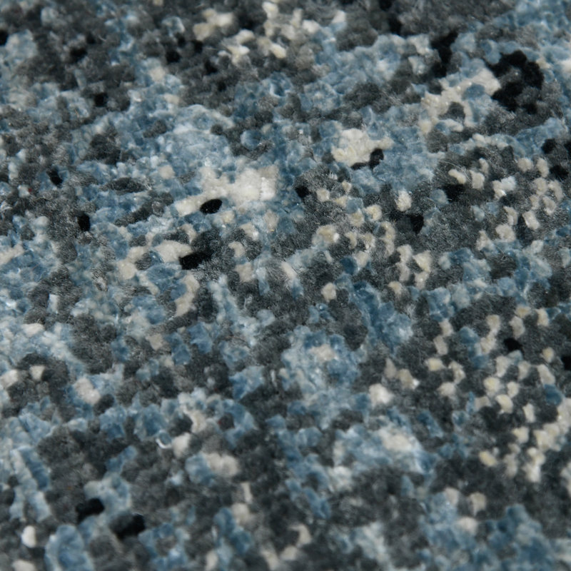 One-of-a-Kind Dazzle Modern Hand-Knotted 2'X3' Wool Blue Area Rug, Rectangle 10' x 14'