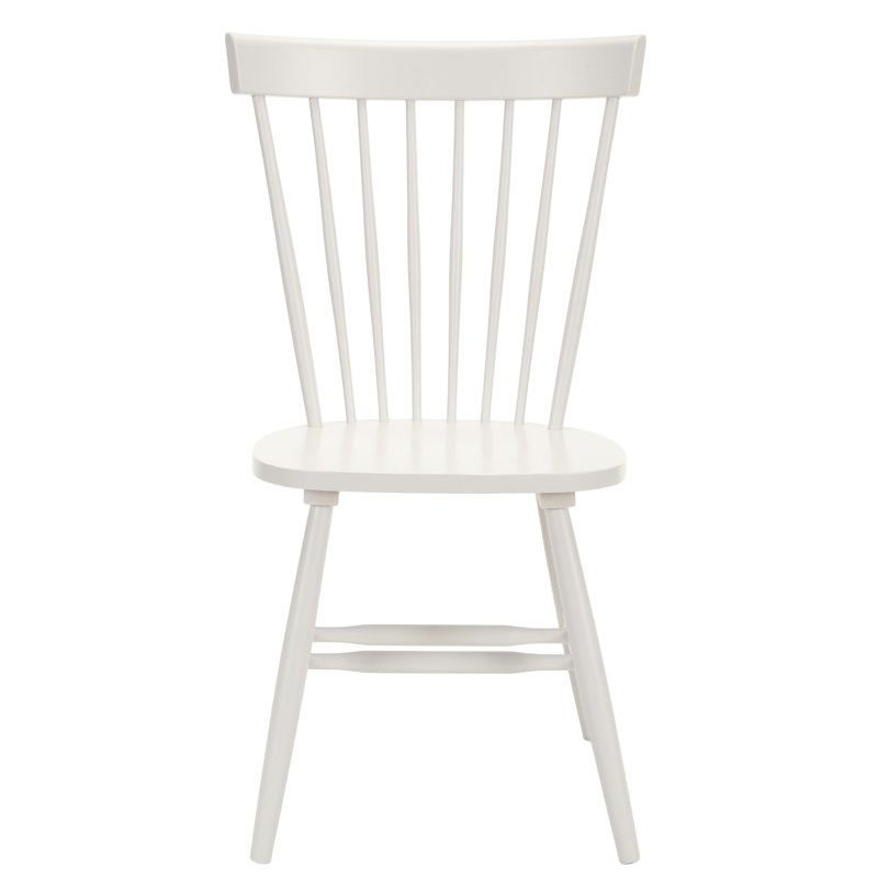 Paulo Solid Wood Slat Dining Chair, Off White