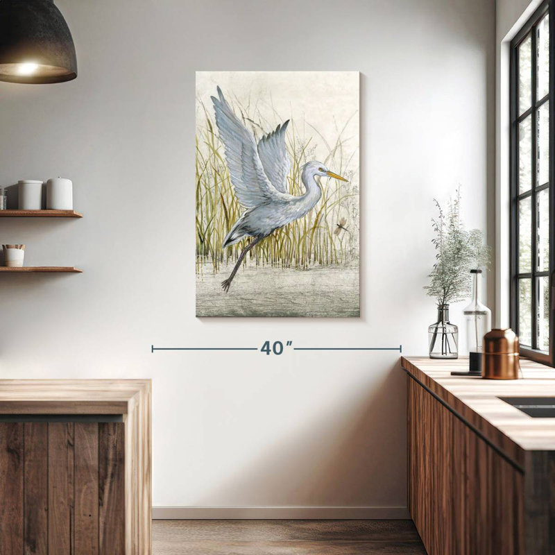 Brampt Heron Sanctuary I, 39" H x 26" W