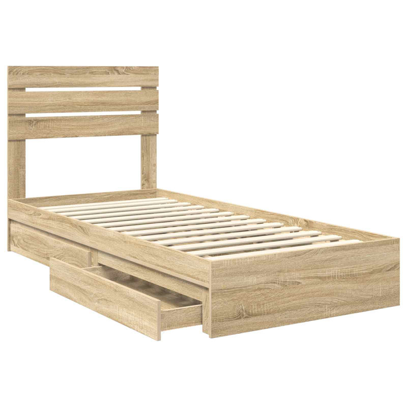 Bed, Single (3'), Sonoma Oak