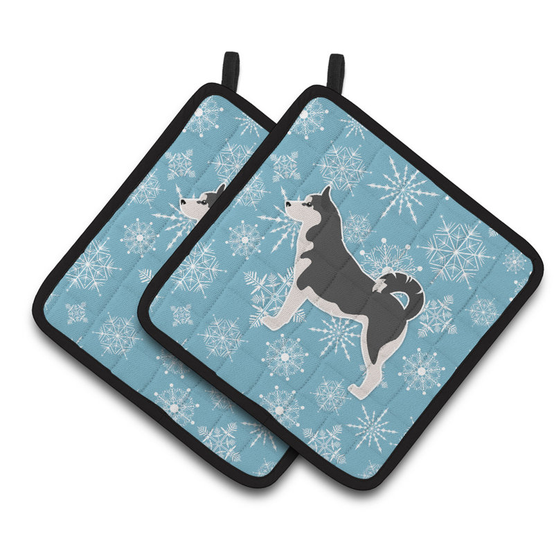 Cuisinier poignée husky de sibérie east urban home flocons de neige