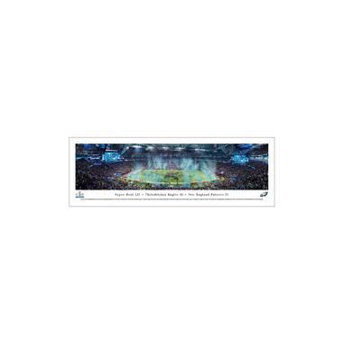 2023 Super Bowl Kickoff - Kansas City Chiefs vs Philadelphia Eagles -  44x18-inch Chiefs Double Mat, Deluxe Framed Picture by Blakeway Panoramas