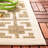 Arneshia Geometric Mocha/Beige Indoor / Outdoor Area Indoor/Outdoor Area Rug-829339300