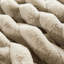 3 pièces d'édredon en fausse fourrure de couleur taupe pour un confort douillet et respirant, lavable à la machine