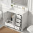 36" White Bathroom Vanity with Ceramic Sink Combo, Abundant Storage Cabinet -2 Soft-close doors and 5 drawers-98354382