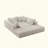 Tomeco Upholstered Boneless L-Shape Sectional Sofa with 7 pillows-1983634647