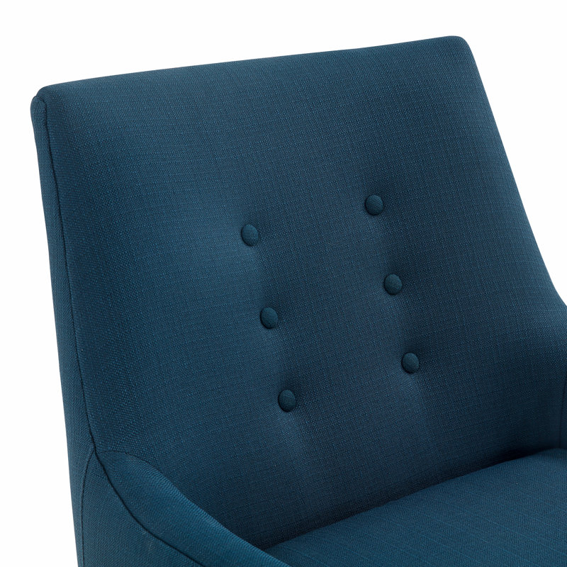 Fauteuil pivotant Drumadarragh, Noir sarcelle