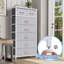 Commode 7 tiroirs 23,22 po, gris clair-900962639
