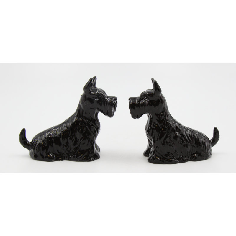 Cosmos Gifts Ceramic Scottish Terrier Salt and Pepper Shaker Set