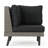 SOFA SET CORNER+TABLE - BROWN