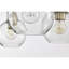 Lustre linéaire moderne à 5 lumières avec abat-jour