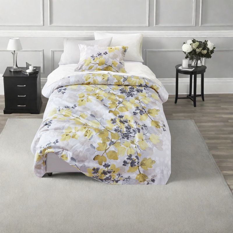 Ensembles de literie multicolores en polyester, conception botanique moderne pour la maison