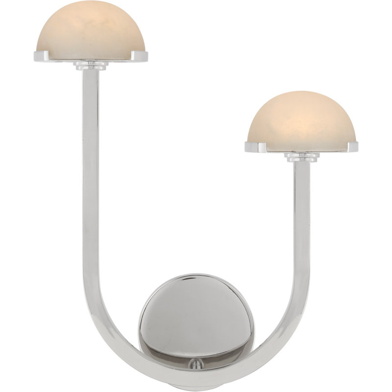 Kelly Wearstler Pedra 15" Assymetrical Right Sconce, Polished Nickel