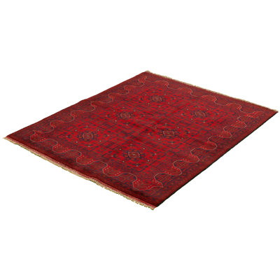 Allaina One-of-a-Kind 5' X 6'5" 2010s Wool Area Rug in Red