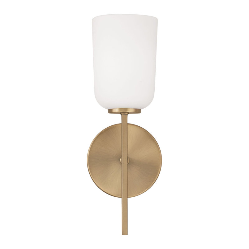 Kiryn Armed Sconce, Aged Brass