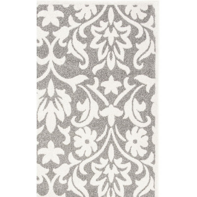 Tapis à motif floral Cirila, Tapis de couloir 2 pi 3 po x 7 pi
