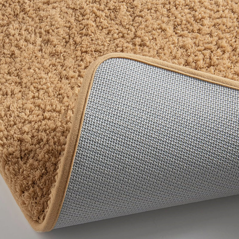 Grand ensemble de tapis de bain en microfibre douce et épaisse 2 pièces, Taupe