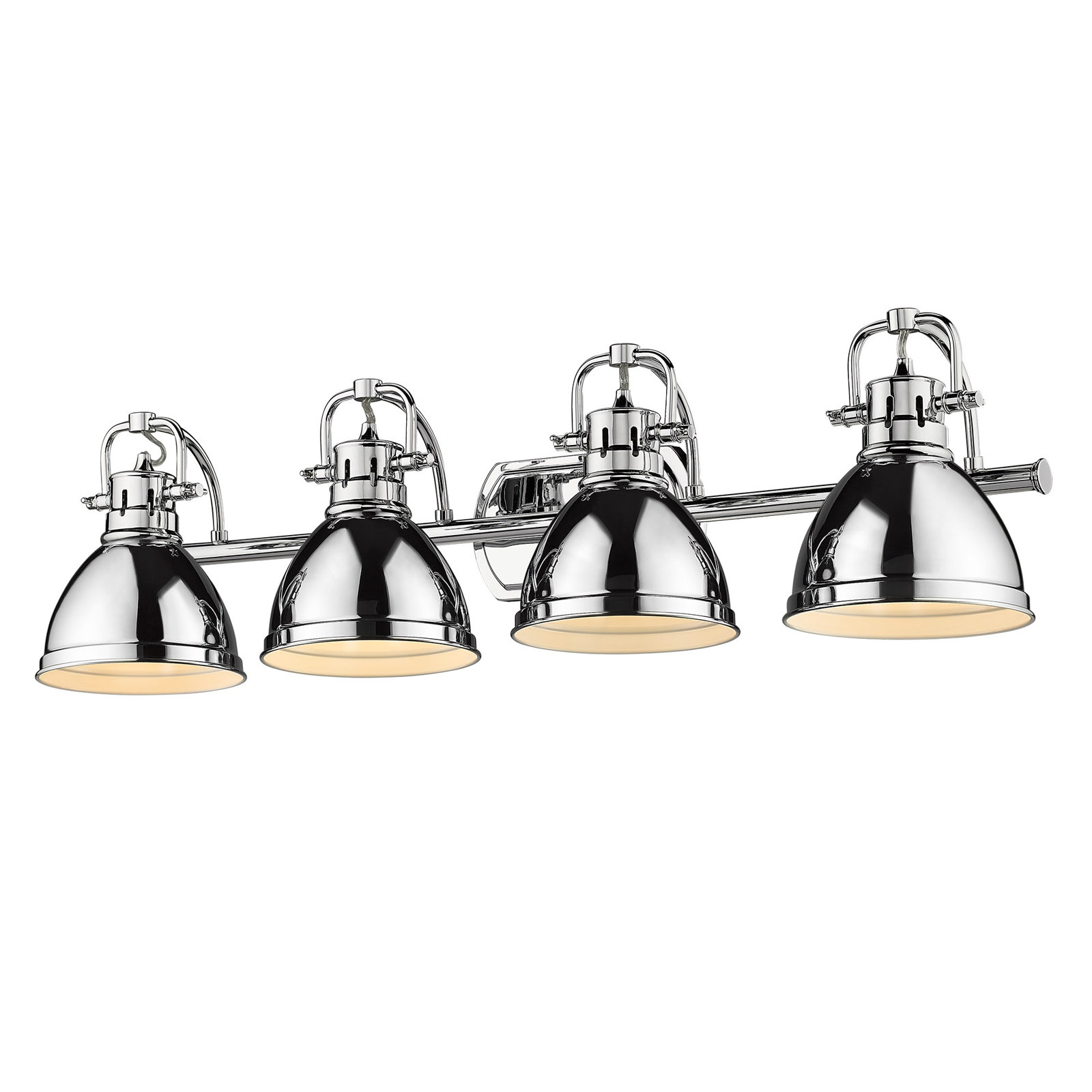 Calico 4 Light Dimmable Vanity Light, Chrome, Chrome