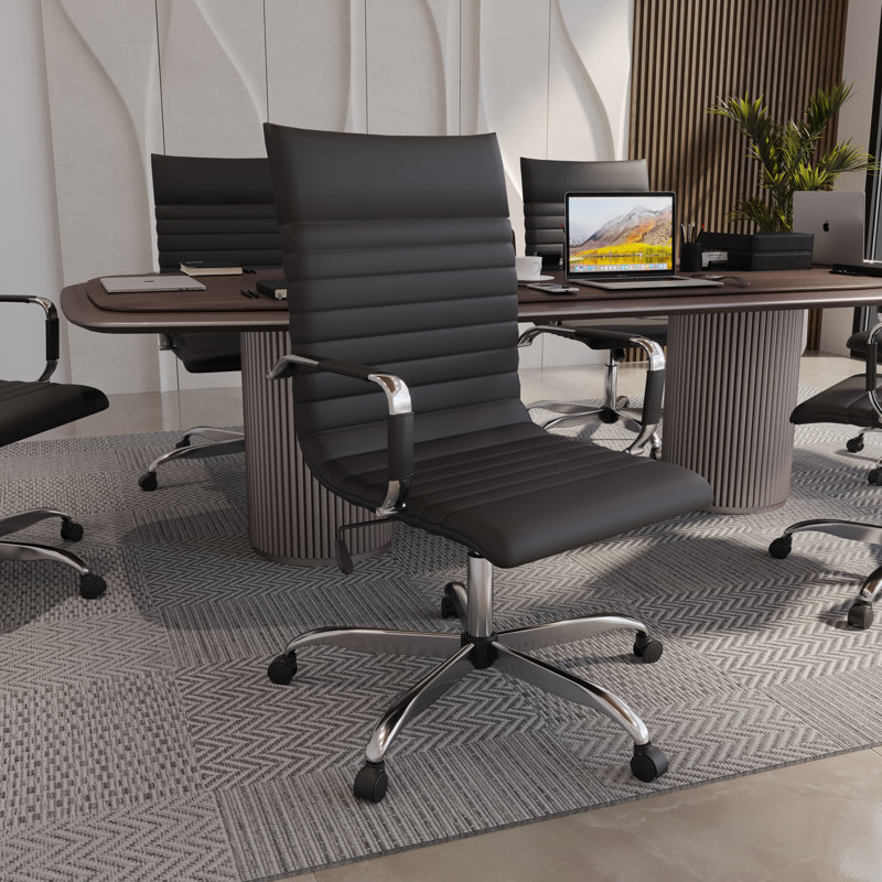 Fauteuil de conférence ergonomique Sorrells, Noir