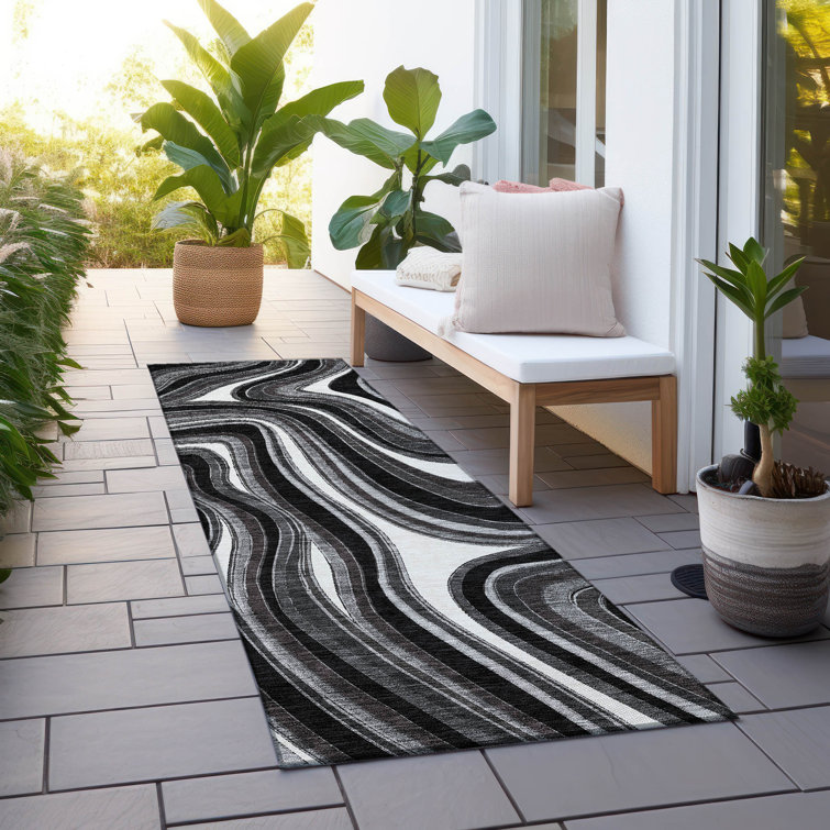 Lamanna Washable Abstract Indoor / Outdoor Rug
