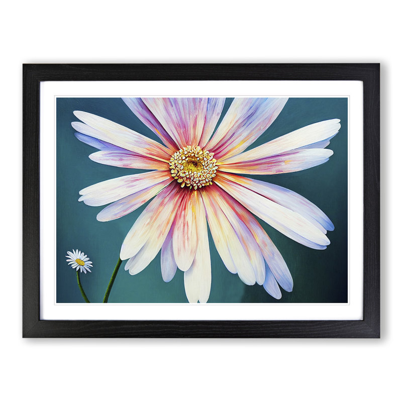 Daisy Flower Dreams - Framed Print, Black, 34cm H x 46cm W x 2cm D