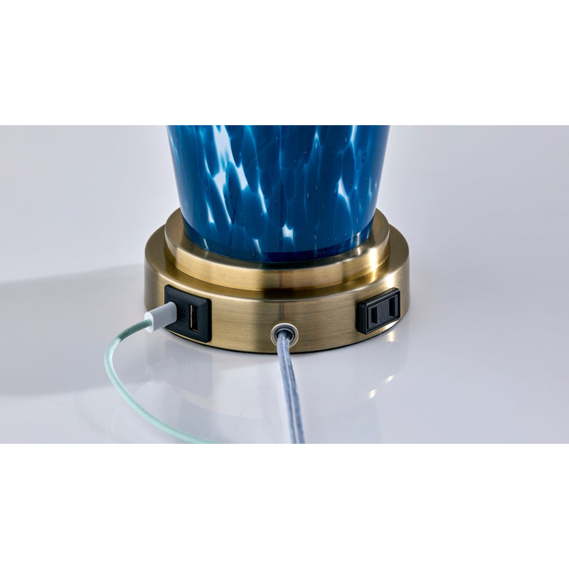Grady 2 Pc Table Lamp Pack, Blue