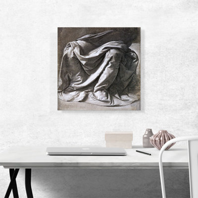 " Studies Of Drapery " by Leonardo Da Vinci Painting Print