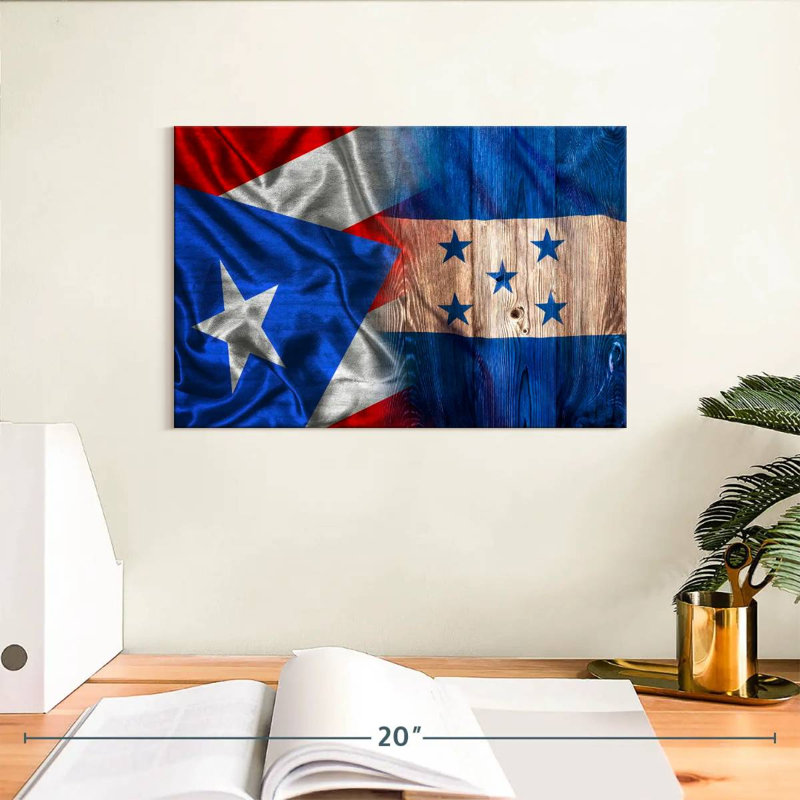 Drapeau de Borges au Honduras et à Porto Rico, H 8 po x l 12 po