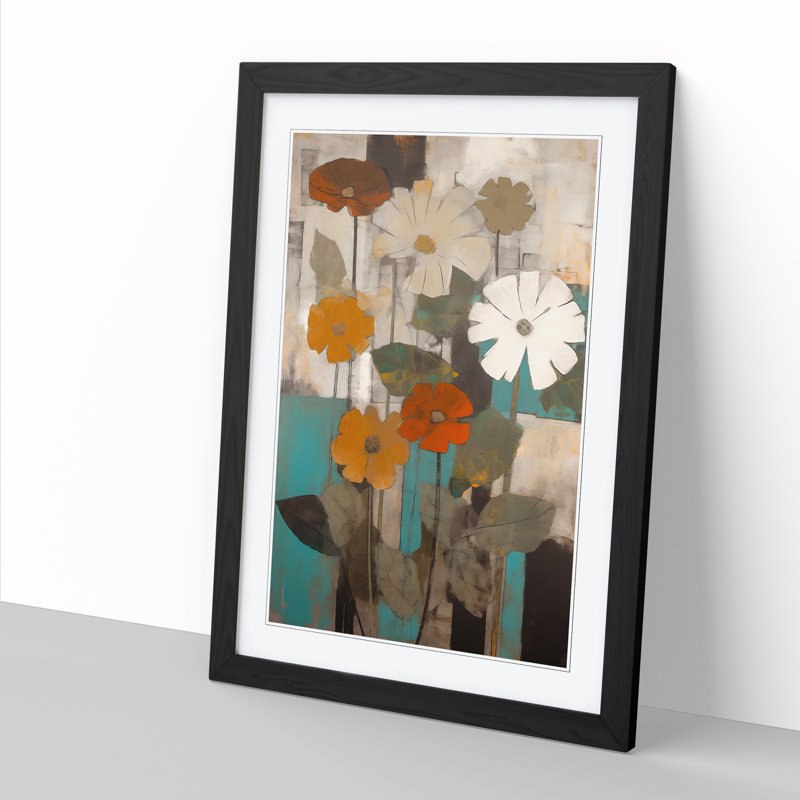 Flowers Mid Century Vol.2 - Framed Print