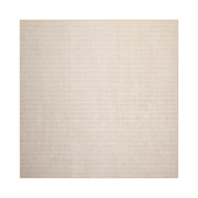 Tapis beige touffeté à la main multicolore à motif de chevrons contemporain, Tapis de couloir 2 pi 6 po x 8 pi