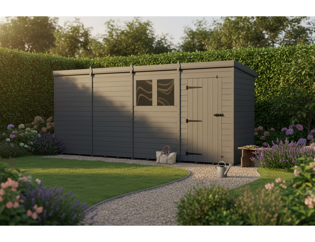 16x6 Pent Composite Shed