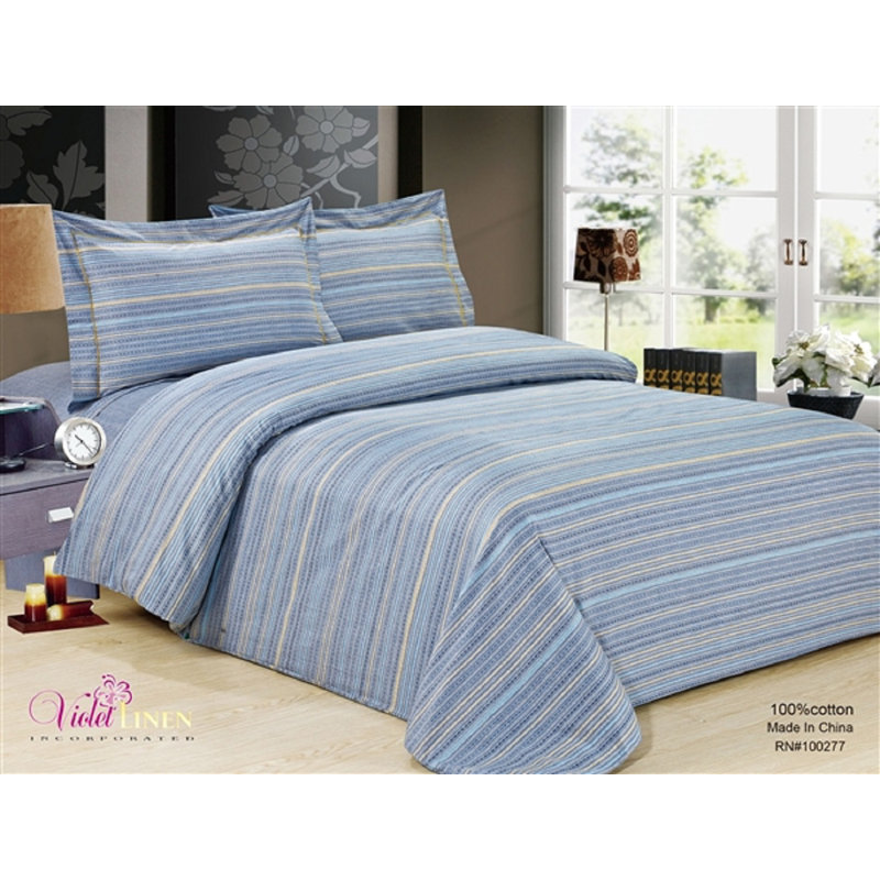 French Coastal Striped Duvet Cover