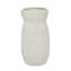 Vase moderne en céramique blanche Cosmoliving par Cosmopolitan, 12 x 6 x 6