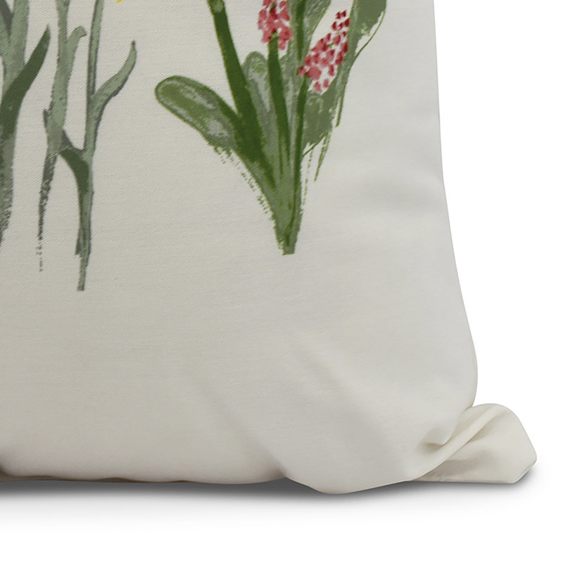 Farmers Market Square Pillow Cover & Insert, Purple, 20" x 20"