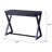 Console Table In Charcoal, With X-shaped Base And Handy Storage Drawer Rectangular Charcoal Practical