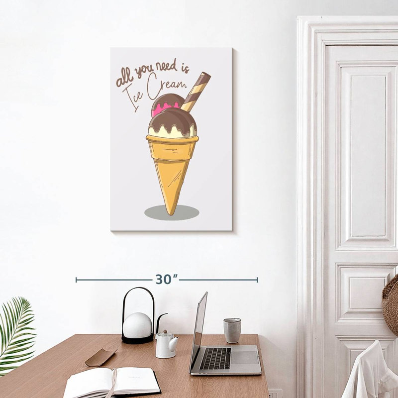 Yarlin All You Need Is Ice Cream, H 30 po x l 20 po