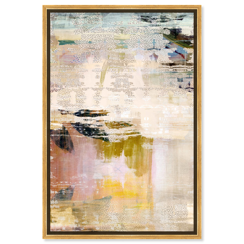 «Summer Layers» par Oliver Gal Print, H 16,5 po x l 11,5 po, Impression encadrée, Doré