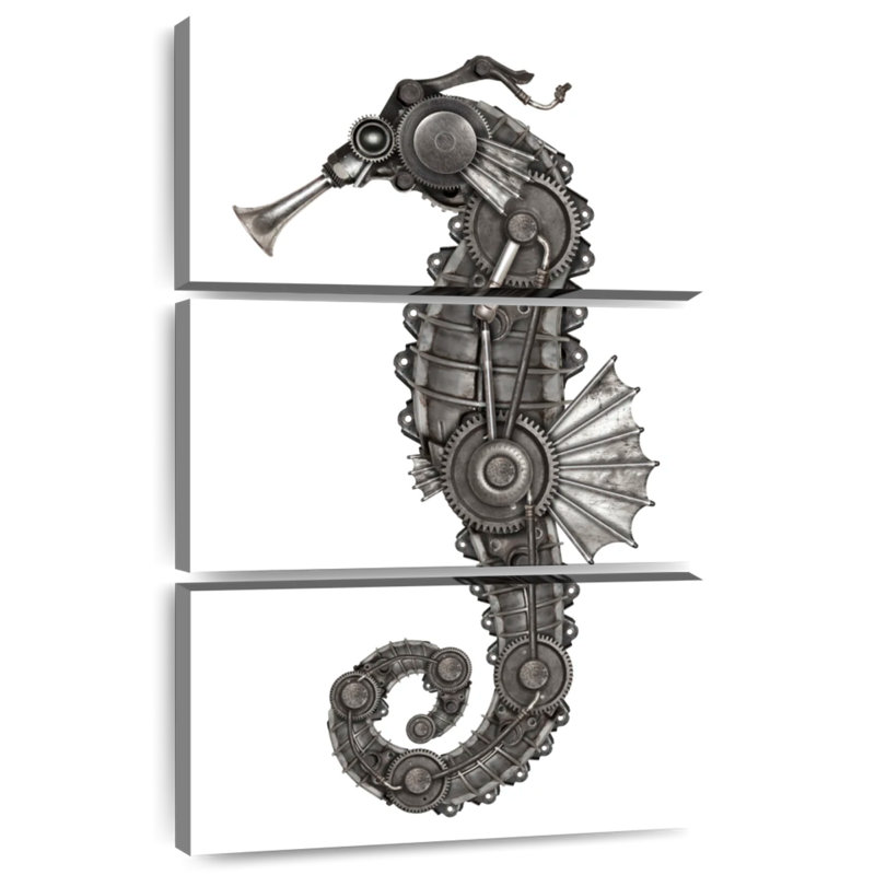 Hippocampe Bramp Steampunk, H 57 po x l 36 po