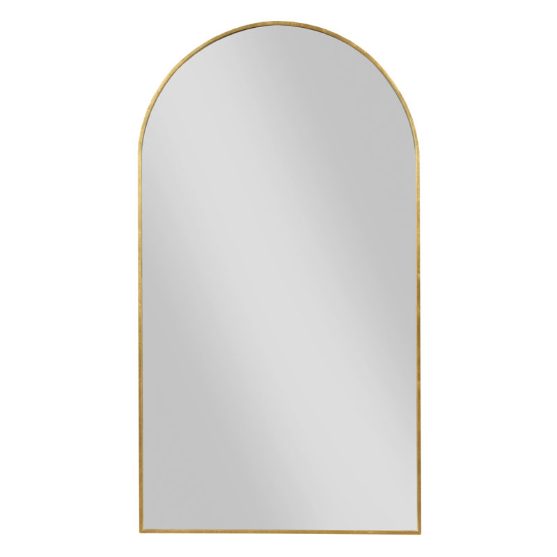 Gateway Arch Metal Wall Mirror, Gold, 42" H x 24" W