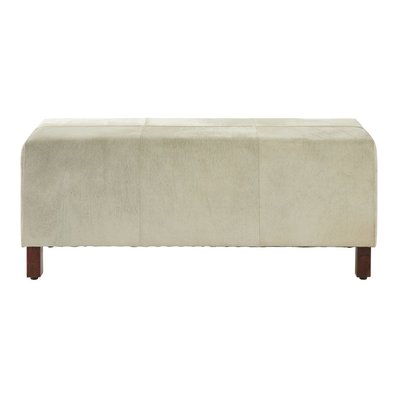 Eden Genuine Leather Upholstered Bench