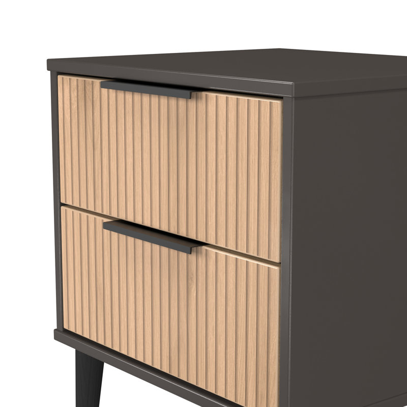 Hong Kong 45cm W Manufactured Wood Bedside Table