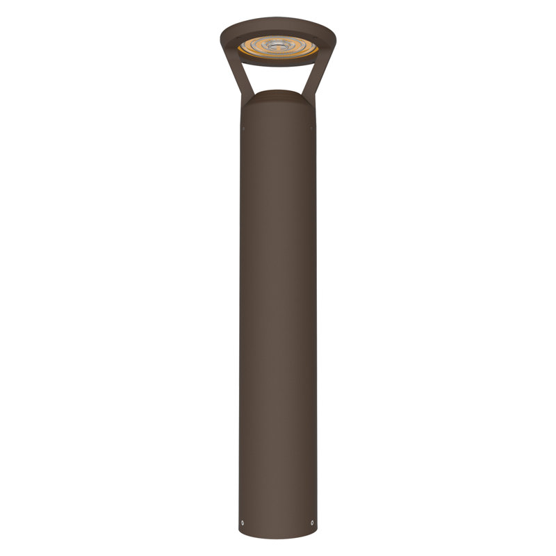 Borne lumineuse DEL à tête de champignon de 99 cm (39 po) en bronze avec cellule photoélectrique