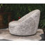 Fauteuil demi-tonneau pivotant en cuir véritable 42 po Thrisa