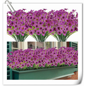 20 Bundles Artificial Outdoor Orchid Flowers, UV Resistant, Fade Proof Faux