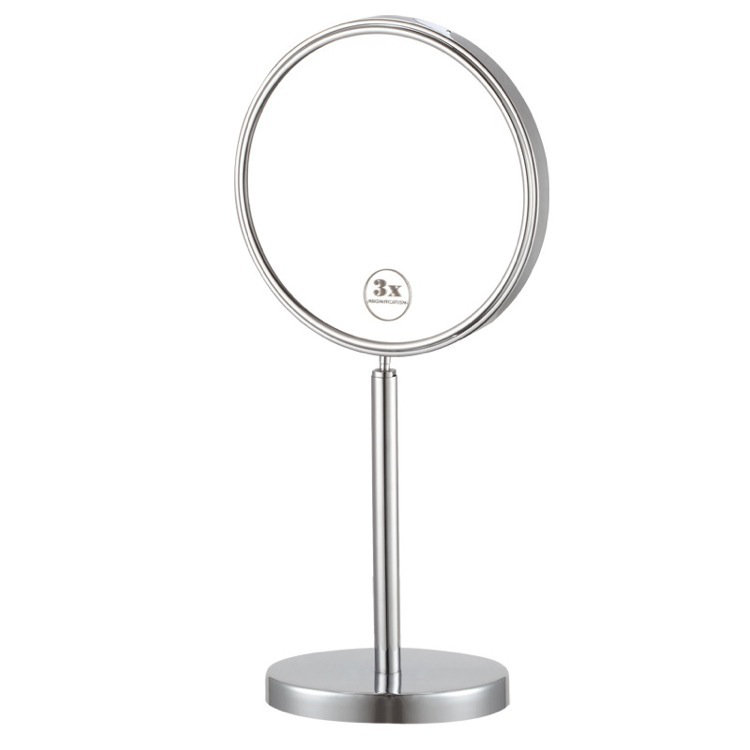 Miroir de maquillage/rasage autoportante, Chrome