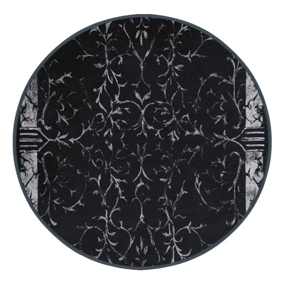 Tapis velours corbeau