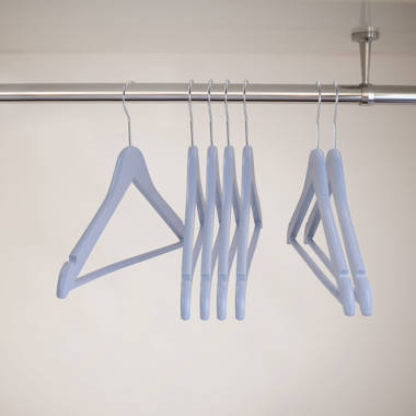 Londo Plastic Kids Hangers with Clips for Skirt/Pants (Set of 50) Rebrilliant