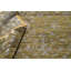 Ikat Area Rug in Gold/Gray