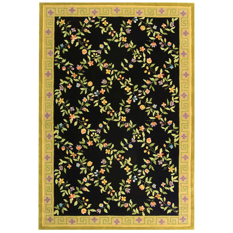 Berkley Wool Pile Floral Rug, Rectangle 5'3" x 8'3"