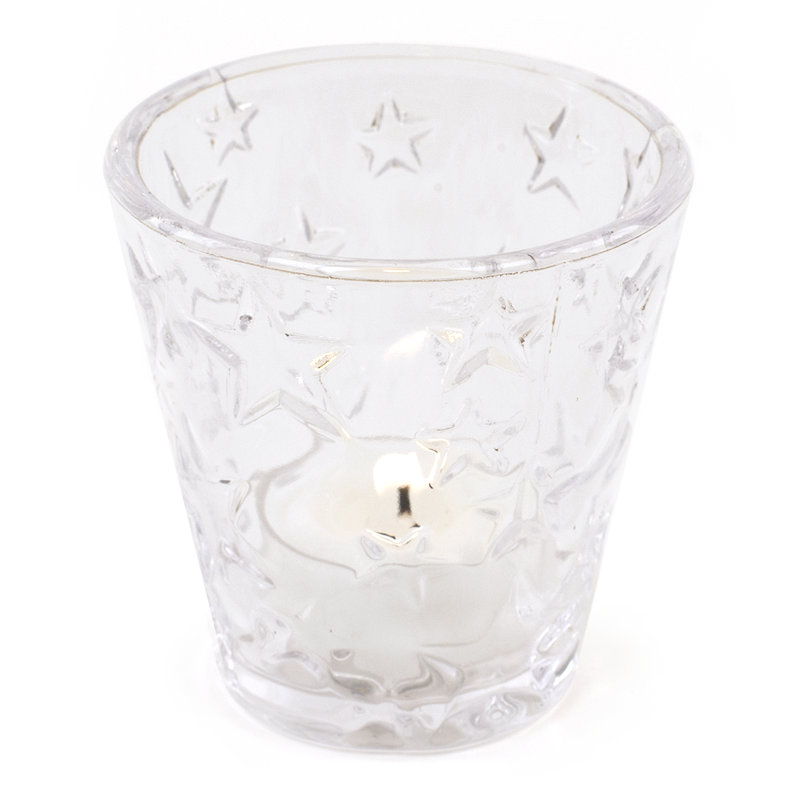 2'' H Glass Tabletop Votive Holder
